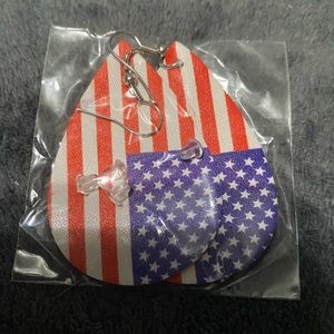 American flag earrings